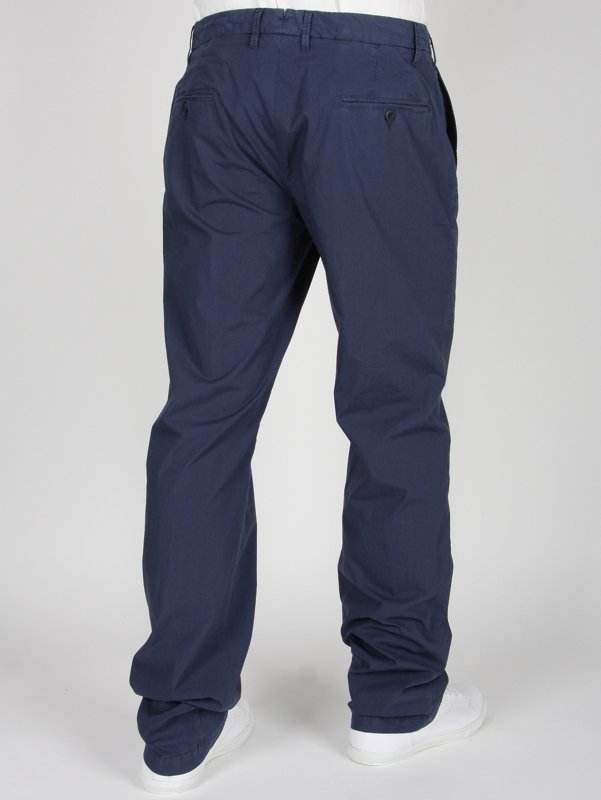 Regular Fit Cotton Trousers in Royal Blue