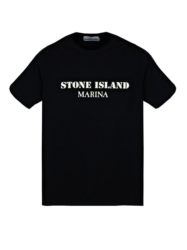 Marina Garment-Dyed Short Sleeve T-Shirt in Navy