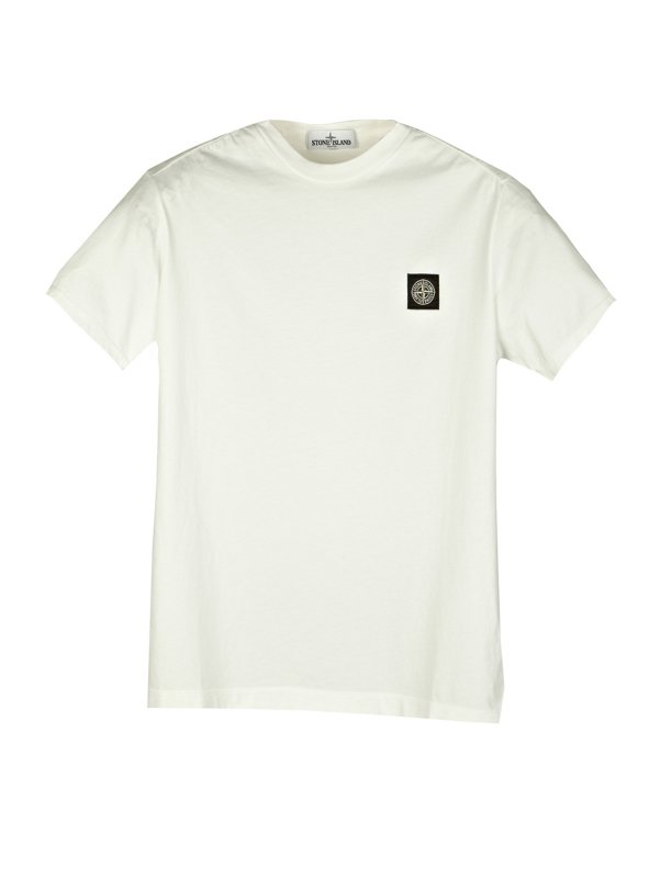 Garment-Dyed Cotton Jersey T-shirt in White