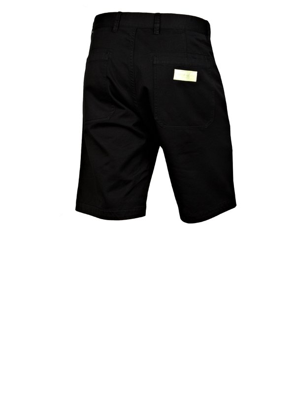 Marina Garment-Dyed Cotton Gabardine Bermuda Shorts in Navy