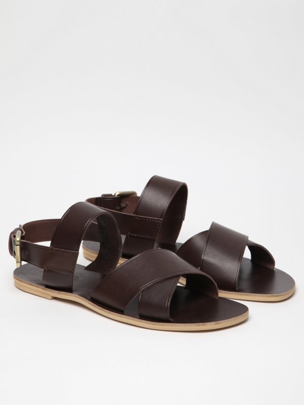 Acne Men's Fibbia Leather Sandal