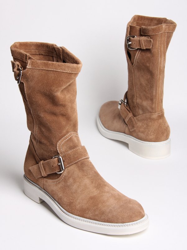 A,coba.lt Velour Side Zip Boots