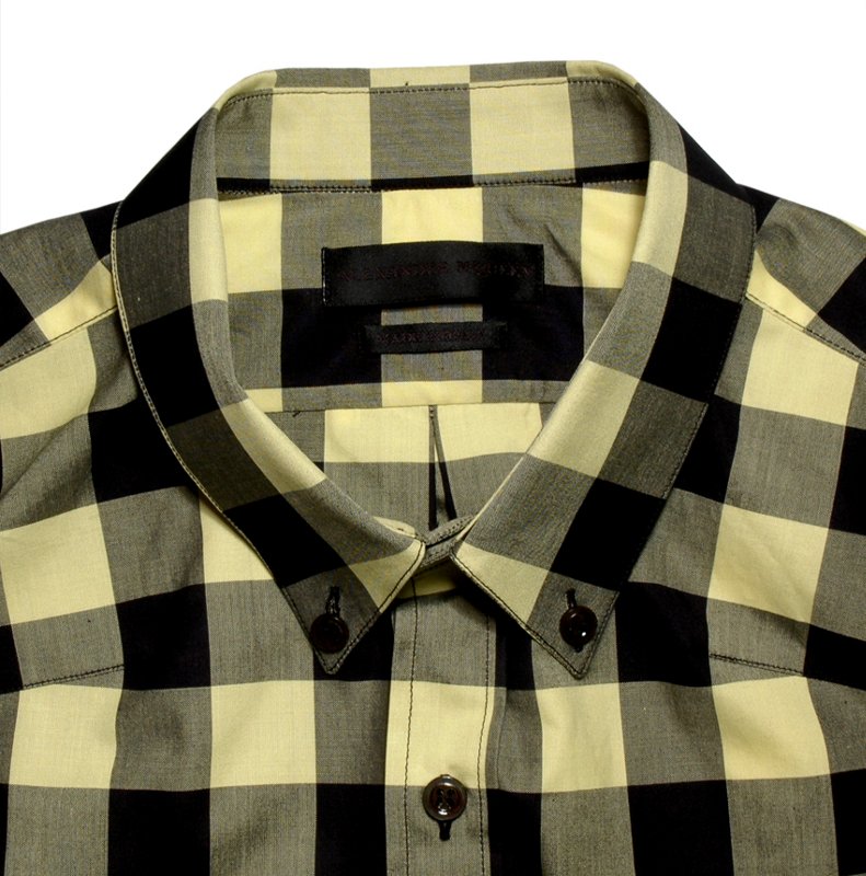 Alexander McQueen Button Down Check Shirt
