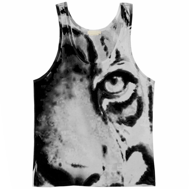 ALEXANDER MCQUEEN Tiger Print Vest