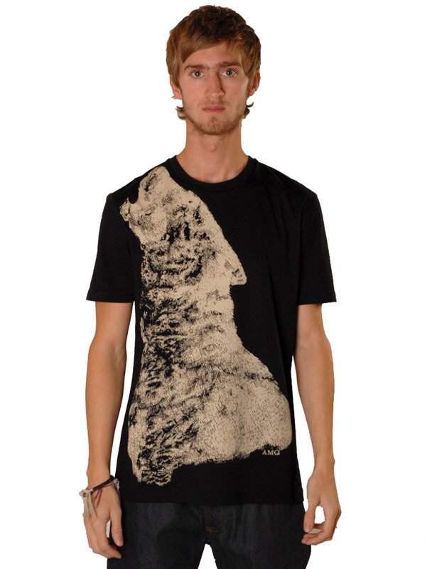 Mens Wolf Print T-Shirt