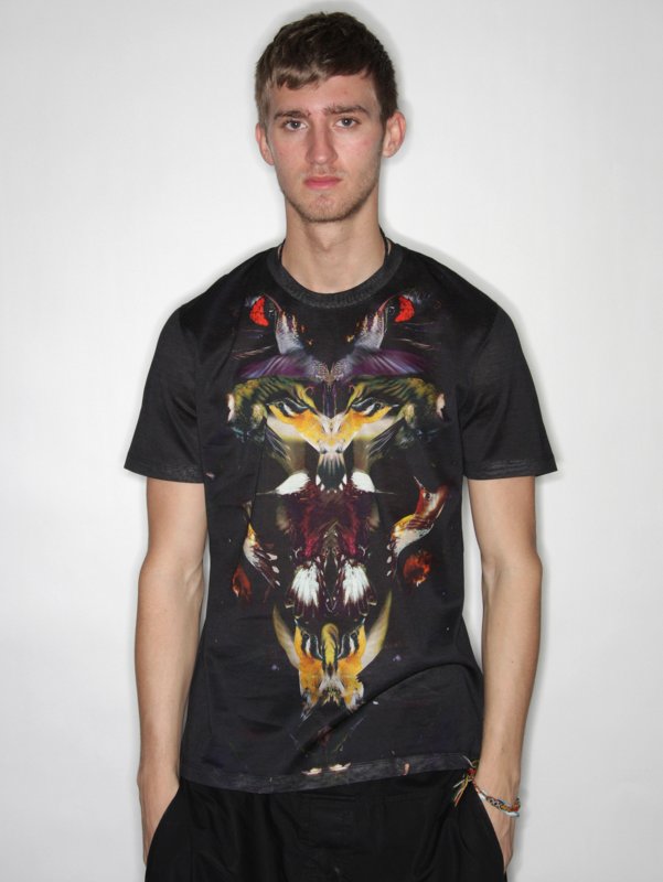 ALEXANDER MCQUEEN Mirror Humming Bird T-Shirt