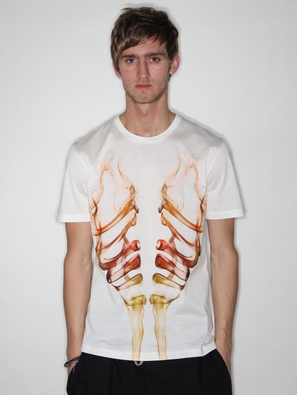 Alexander McQueen Mens Natural Gold T-Shirt