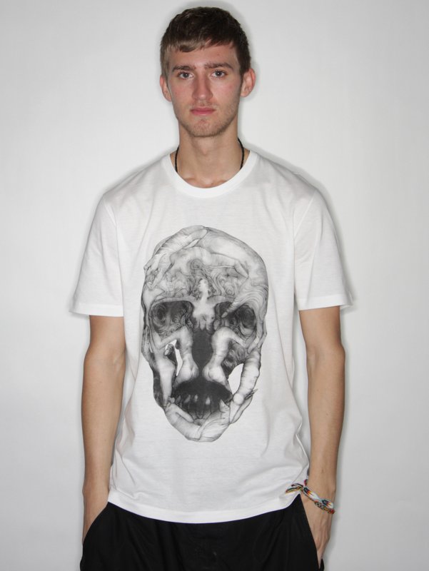 alexander mcqueen Skull Print T-Shirt``