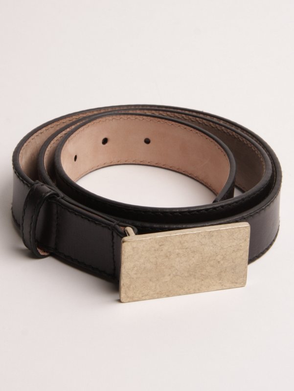 Smooth Calf Metal Buckle Belt