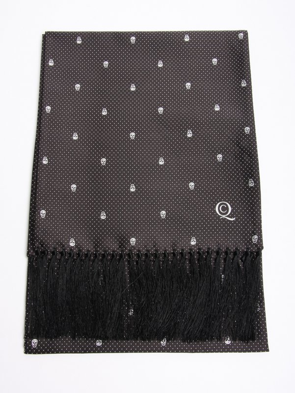 Alexander McQueen Skull Polka Dots Evening Scarf