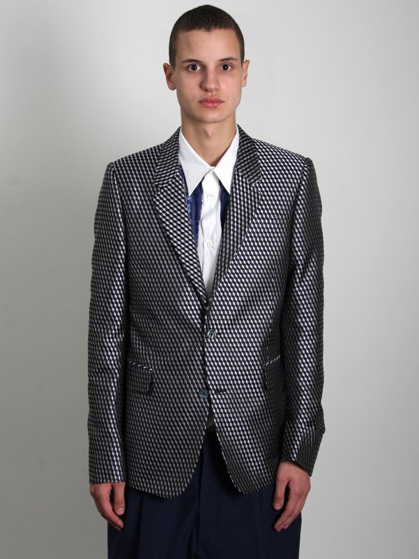 Alexander McQueen Diamond Jaquard Single Breasted Jacket