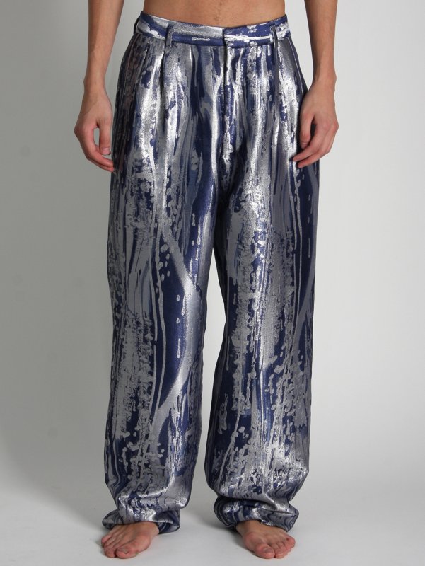 Alexander McQueen Metal Jacquard Pant