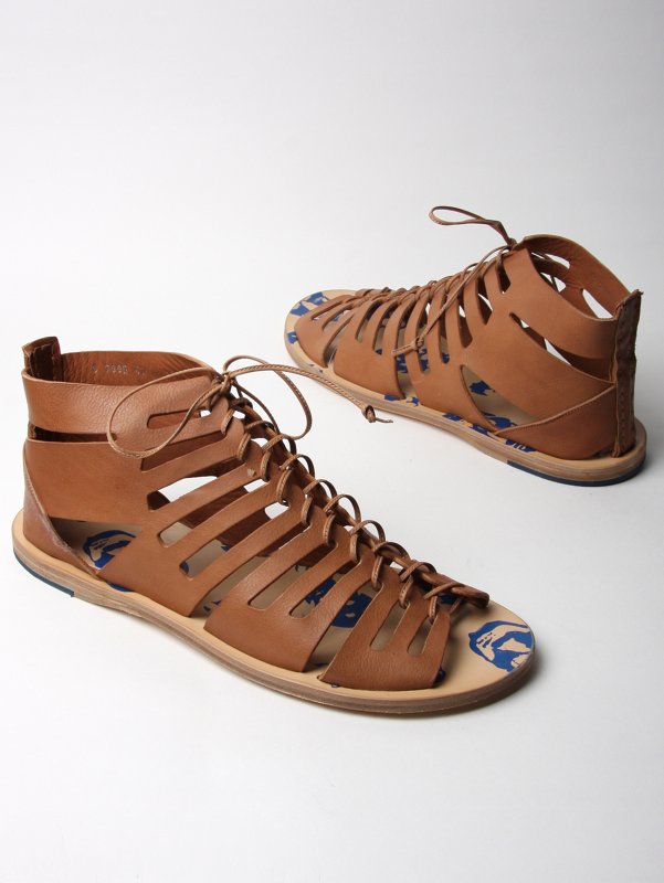 Alexander McQueen Clamity Leather Sandal