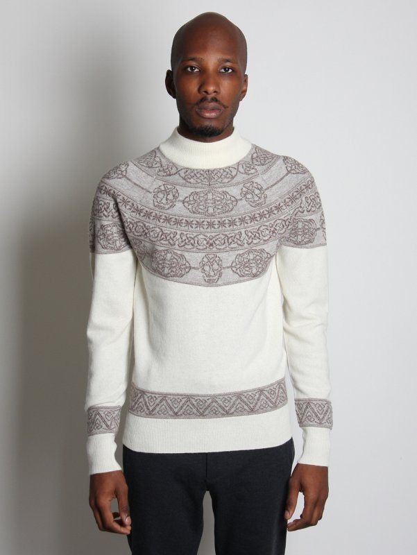 Alexander McQueen Mock Neck Knitted Jumper