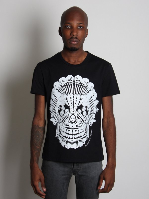 alexander mcqueen Bones Skull T-Shirt