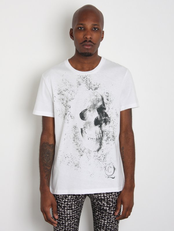 Alexander McQueen Mens Dust Skull T-Shirt