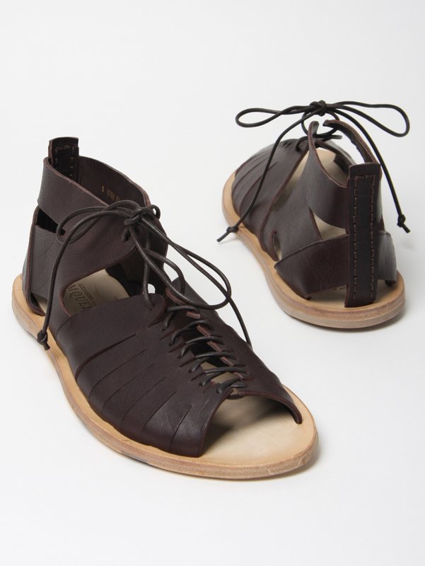Alexander McQueen Men's Calamity Leather Sandals 
