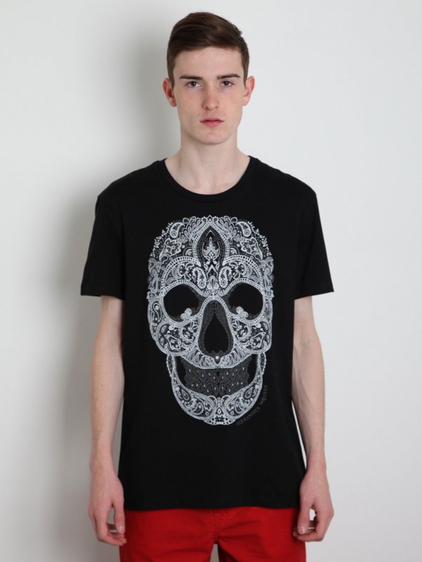 Alexander McQueen Bandana Skull T-Shirt
