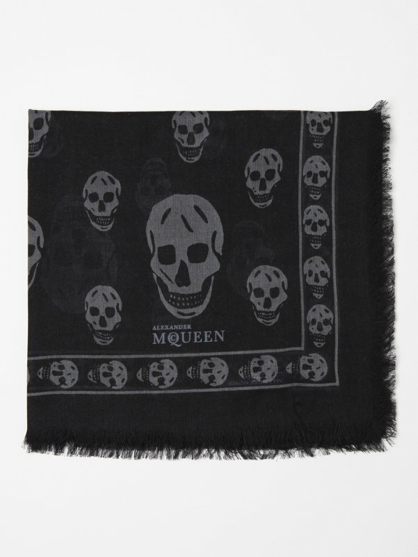 Alexander McQueen Large Skull Print Scarf