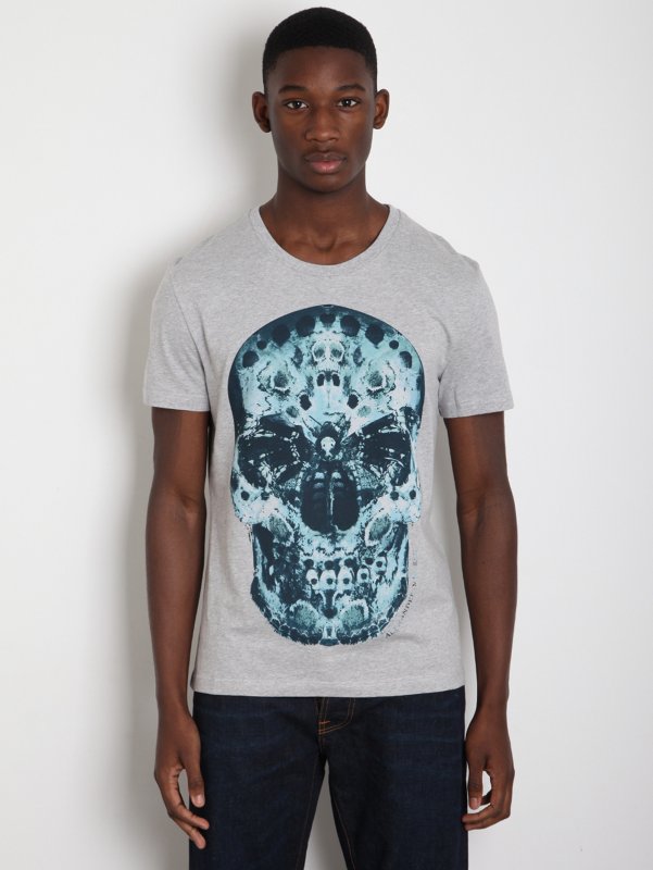Alexander McQueen Men's Moth Skull T-Shirt