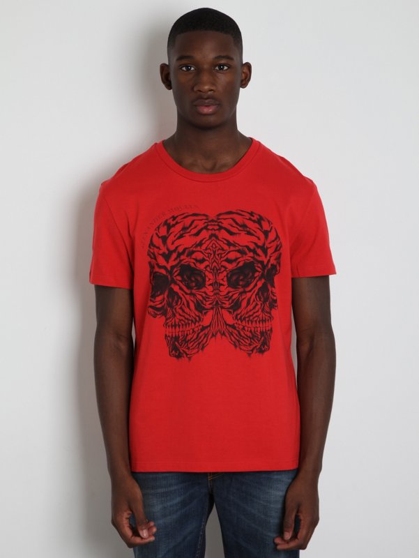 Alexander McQueen Men's Tiger Print T-Shirt