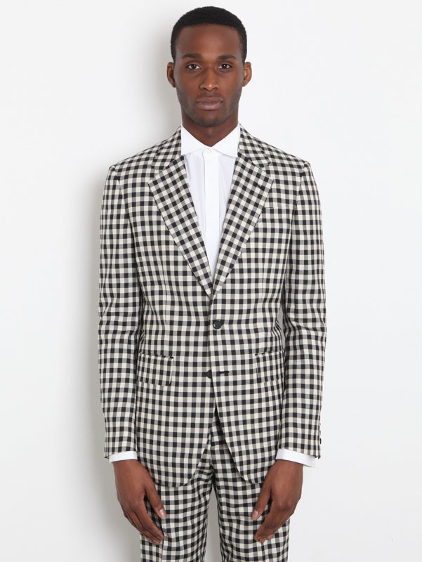 Alexander McQueen Men's Gingham Check Jacket