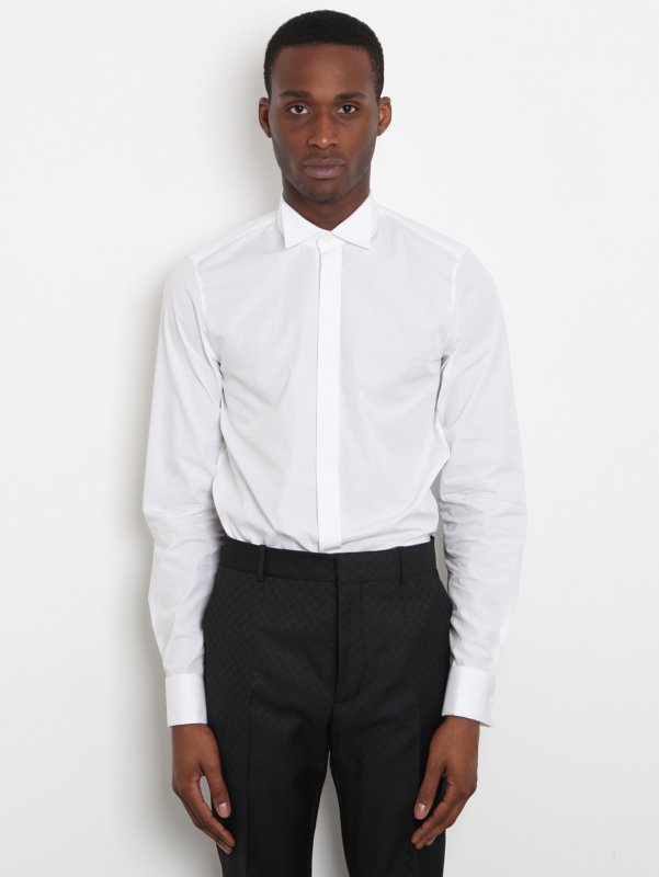 Alexander McQueen Men's Poplin Evening Shirt