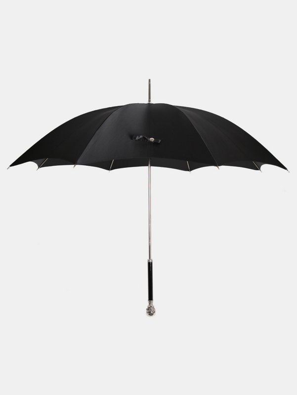 Alexander McQueen Silver Skull Umbrella