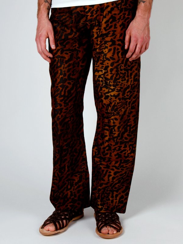 Alexander McQueen Men's Ocelot Print Pyjama Trouser