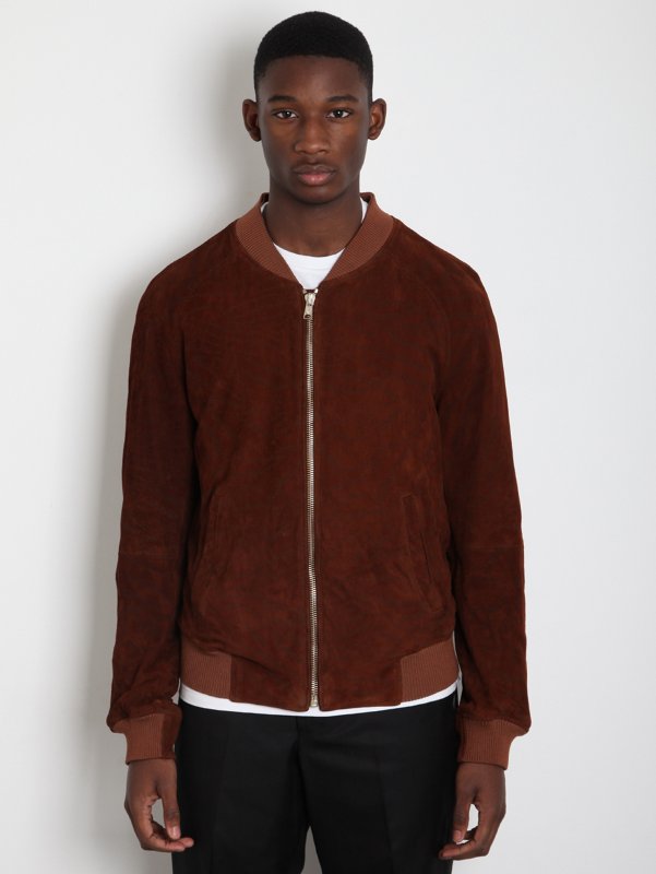 Alexander McQueen Men's Perforated Leather Jacket
