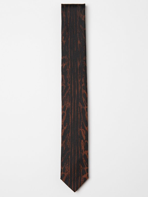Alexander McQueen Men's Ocelot Print Tie
