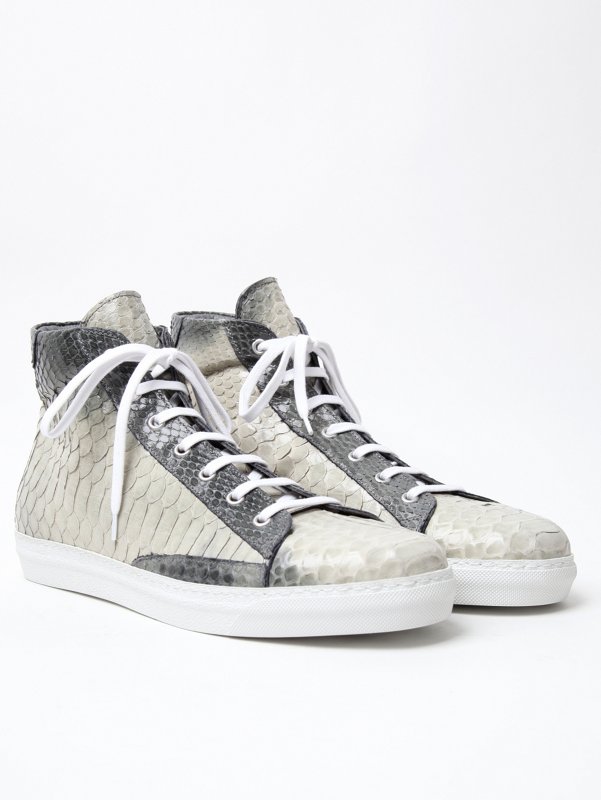 Alexander McQueen Men's Python Skin High Top