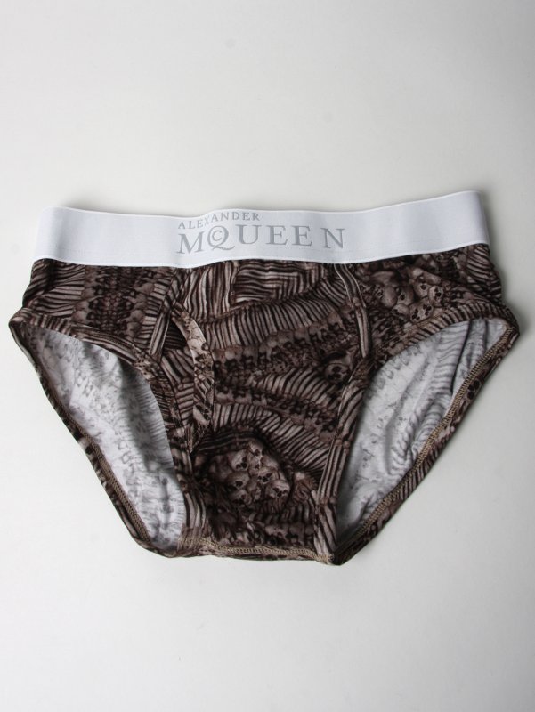 Alexander McQueen Underwear Bone Print Brief
