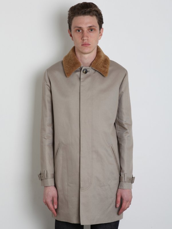 A.P.C. Men's Fleece Collar Army Mac