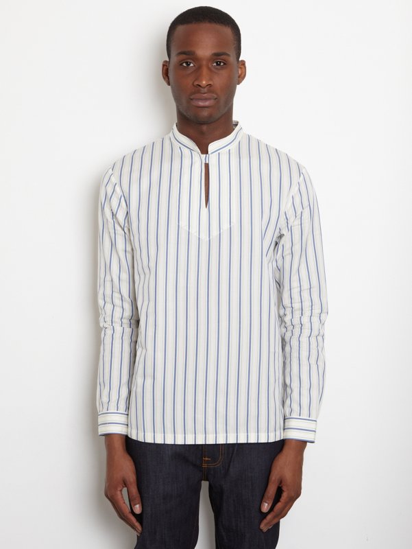 A.P.C. Men's Grandad Pullover Shirt