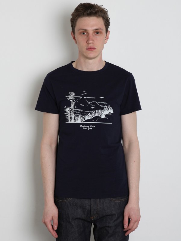 Mens Beach Print T-Shirt