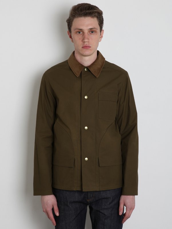 A.P.C. Men's Waxed Cotton Hunting Jacket