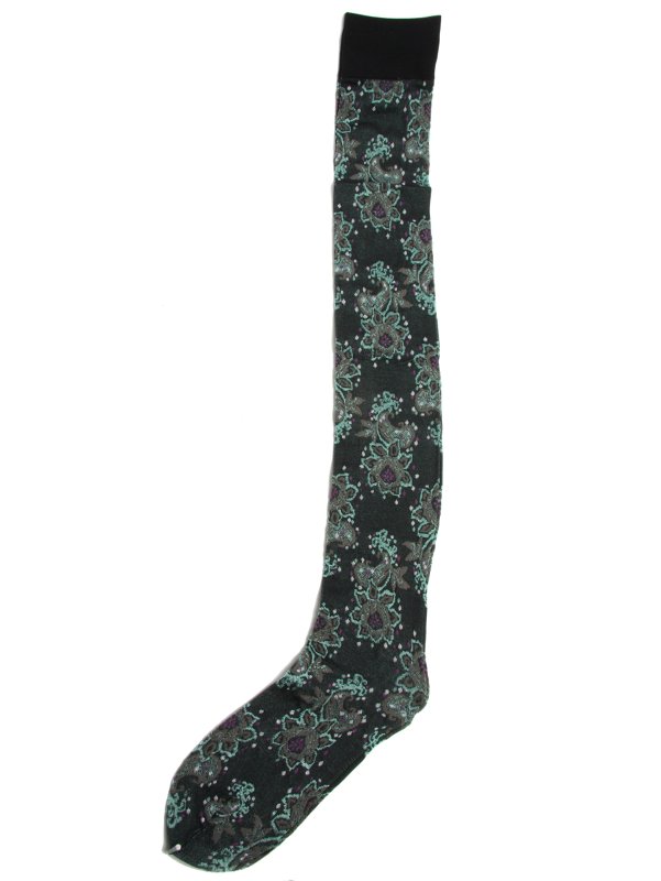Ayame Dancey Flowers Over The Knee Socks