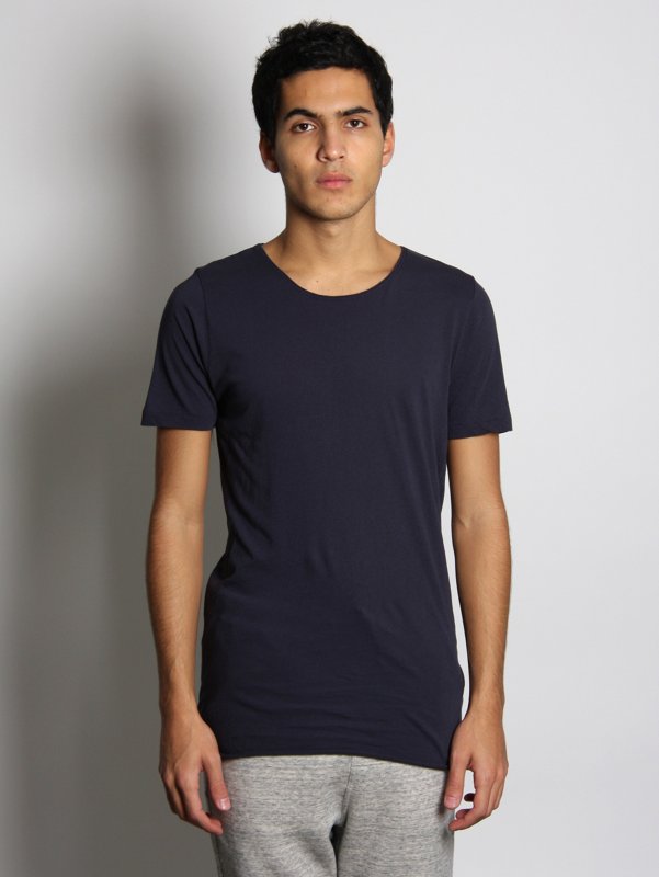 bassike Mens Organic Cotton Slim T-Shirt