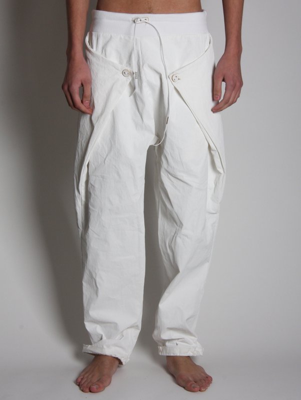 Boris Bidjan Saberi Hip Detail Linen Trousers
