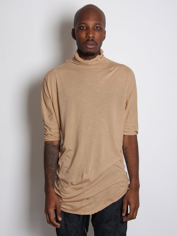 Short Sleeve Roll Neck T-Shirt