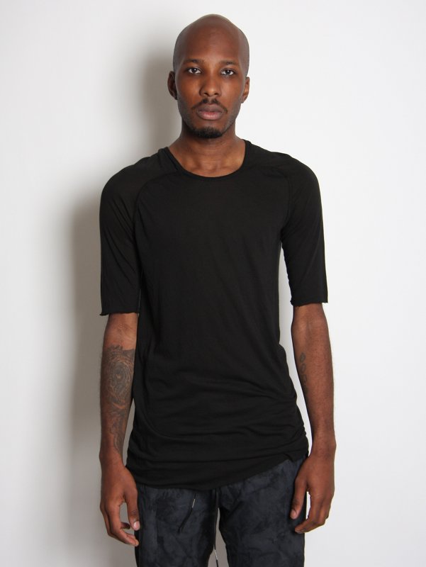 BORIS BIDJAN SABERI Semi-Sheer Waxed Cord T-Shirt