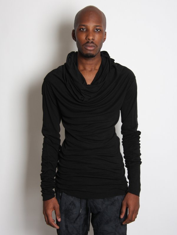 BORIS BIDJAN SABERI Exaggerated Roll Neck T-Shirt