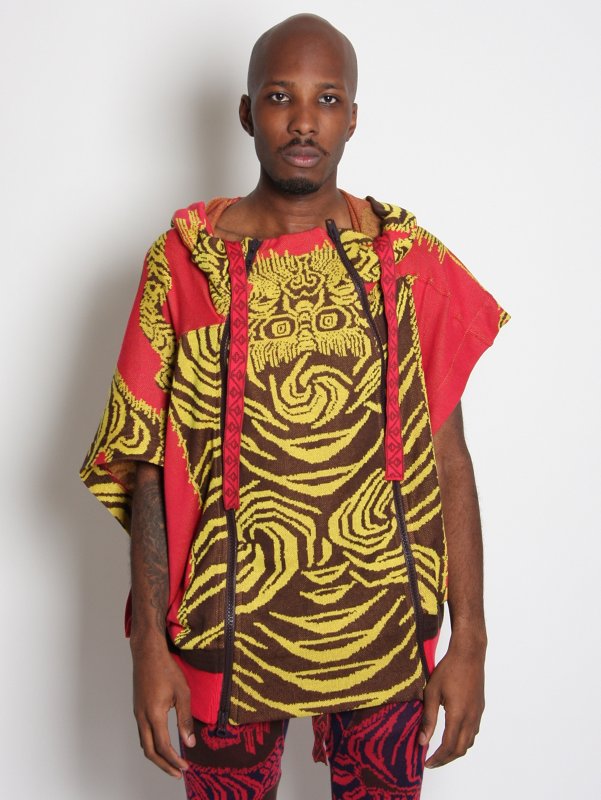 Bernhard Willhelm Kimono Sleeves Hooded Jumper