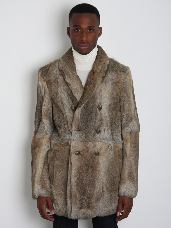 BAND OF OUTSIDERS RABBIT FUR COAT