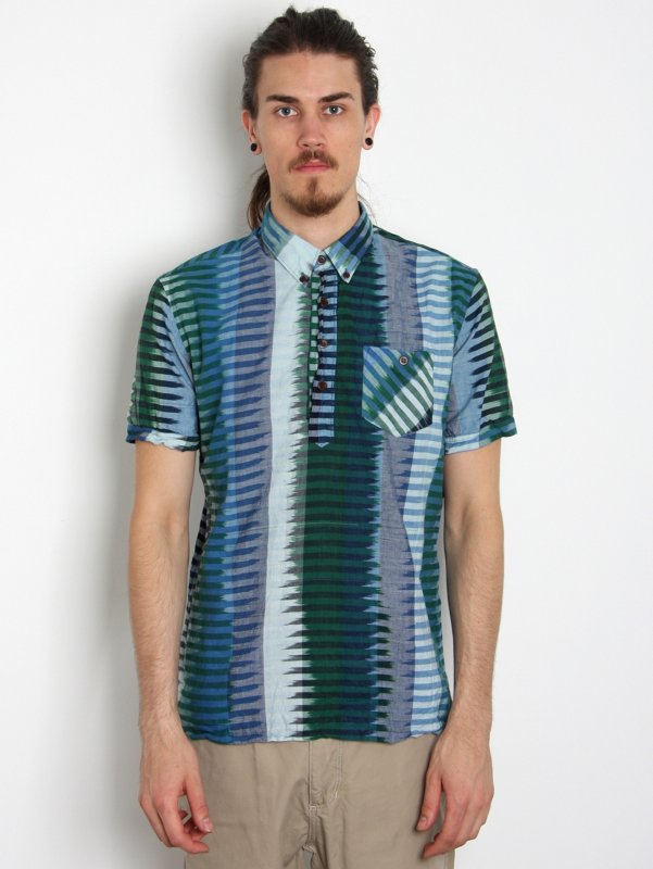 Burkman Brothers Ikat Popover Lung Shirt