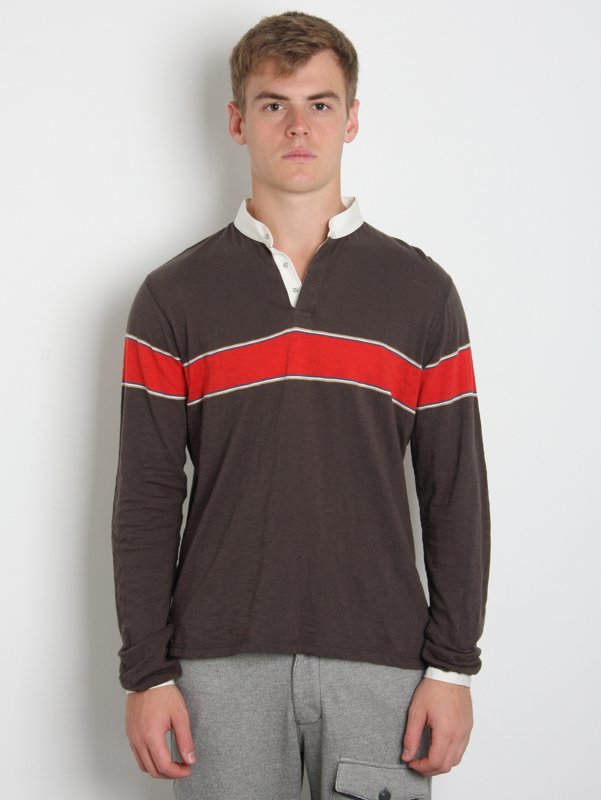 Burkman Brothers Chest Stripe Slub Jersey