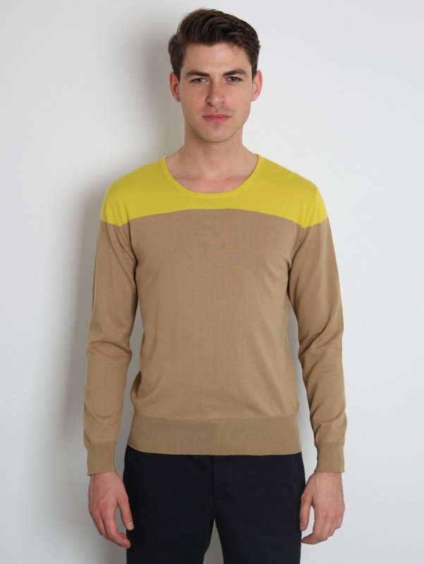 Carven Men's Contrast Crew Neck