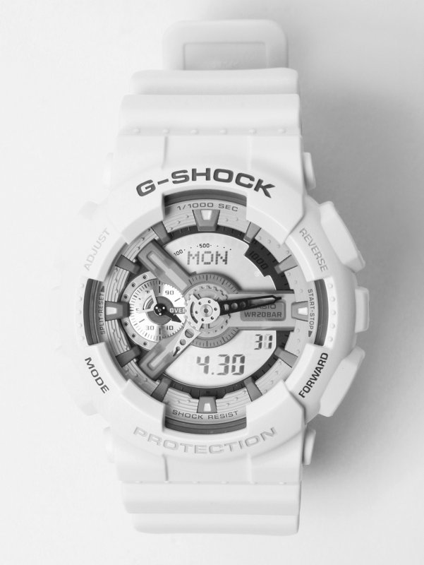 Casio G-SHOCK GA-110c-1  X-Large Combination Monotone Watch