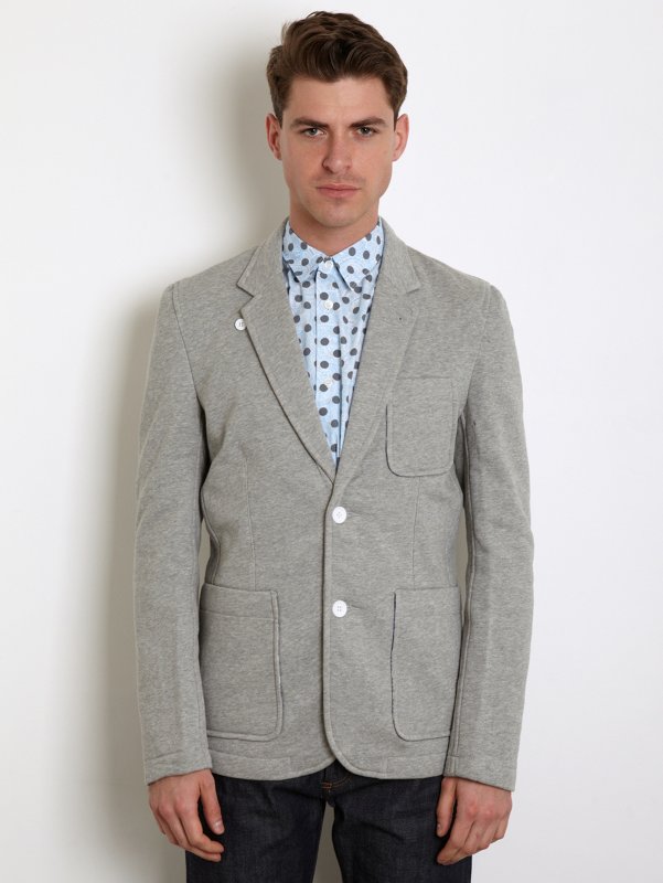 COMME Des GARCONS SHIRT Men's Cotton Pile and Yarn Dyed Jacket